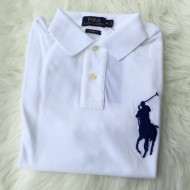 Polo Ralph Lauren for men Custom Fit Big Pony Polo Shirt in white